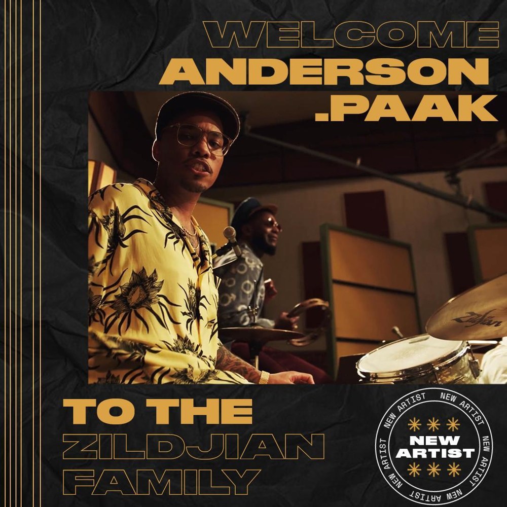 Welcome: Anderson .Paak — Zildjian